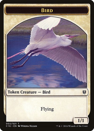 Bird (002) // Saproling (016) Double-Sided Token