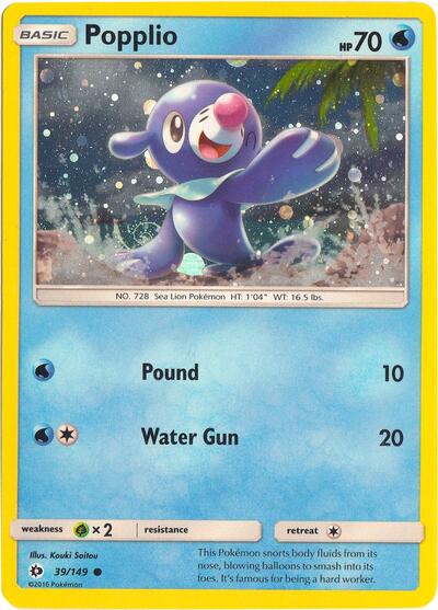 Popplio - 39/149 (Cosmos Holo)