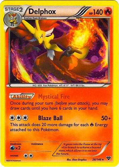 Delphox - 26/146 (Cosmos Holo)