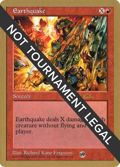 Earthquake - 1997 Janosch Kuhn (5ED) (SB)