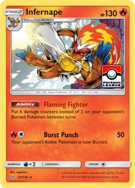 Infernape - 23/156 (Pokemon League)