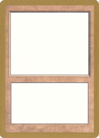 1998 World Championship Blank Card