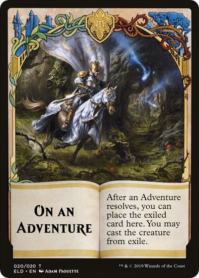 Emblem - On An Adventure // Spirit Double-Sided Token (Challenger 2020)