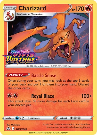 Charizard - SWSH066 (Prerelease)