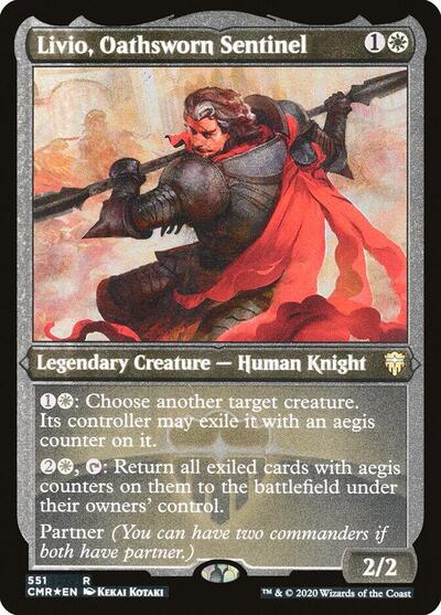 Livio, Oathsworn Sentinel (Foil Etched)