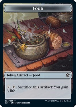 Food // Saproling Double-Sided Token