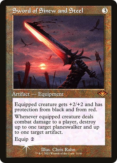 Sword of Sinew and Steel (Retro Frame)