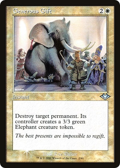 Generous Gift (Retro Frame)