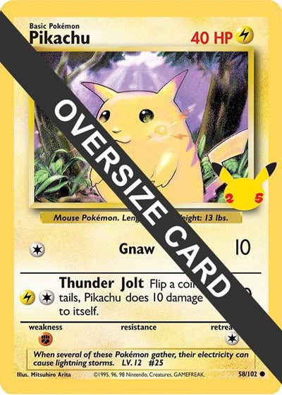 Pikachu - 58/102 (25th Anniversary)