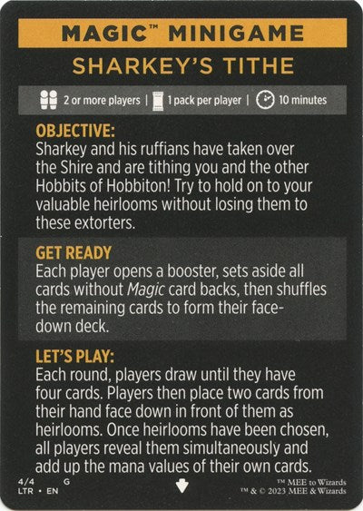 Magic Minigame: Sharkey's Tithe