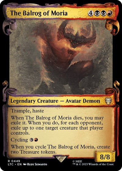 The Balrog of Moria (Showcase Scrolls)