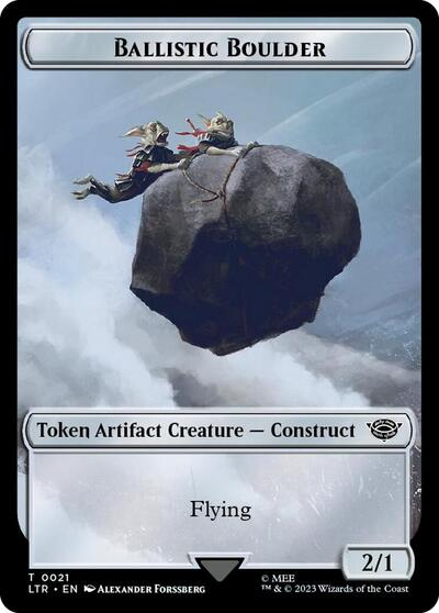 Ballistic Boulder // Food (0023) Double-Sided Token (Surge Foil)
