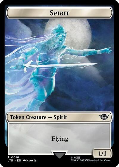 Spirit // Food (0023) Double-Sided Token (Surge Foil)