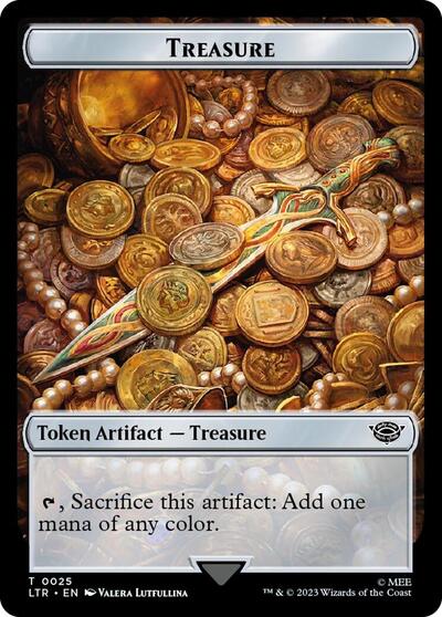 Treasure // Food (0024) Double-Sided Token (Surge Foil)