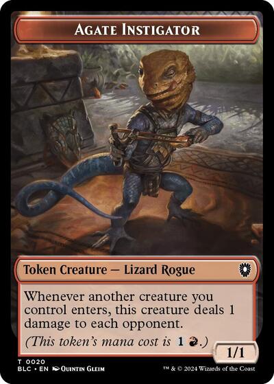 Agate Instigator // Rabbit Double-Sided Token
