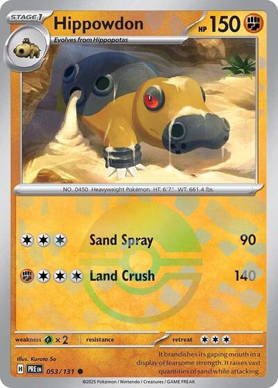 Hippowdon (Poke Ball Pattern)