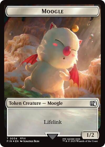 Moogle (0034) // Treasure (0036) Double-Sided Token (Surge Foil)