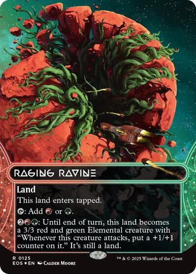 Raging Ravine (0125) (Borderless) (Galaxy Foil)
