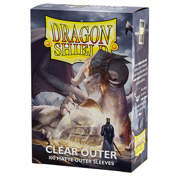 Dragon Shield Sleeves: Standard- Matte Outer Sleeves - Clear