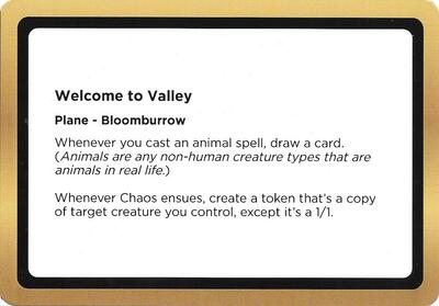 Welcome to Valley (Black Lotus Unknown Planechase)
