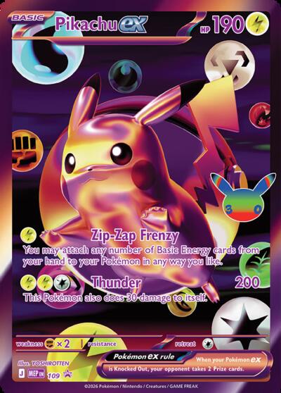 Pikachu ex - 109 (30th Celebration)