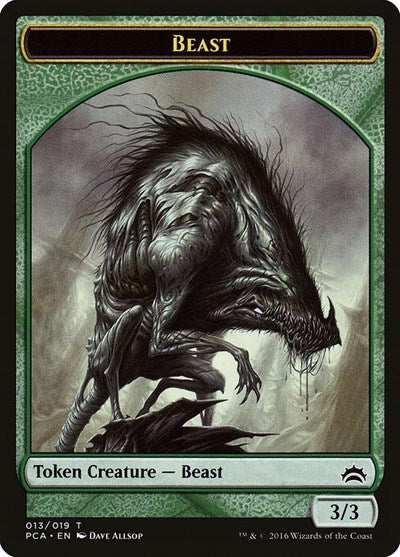 Beast // Saproling Double-Sided Token