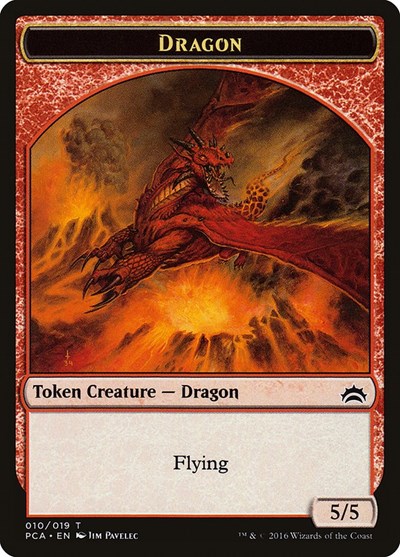 Dragon // Saproling Double-Sided Token