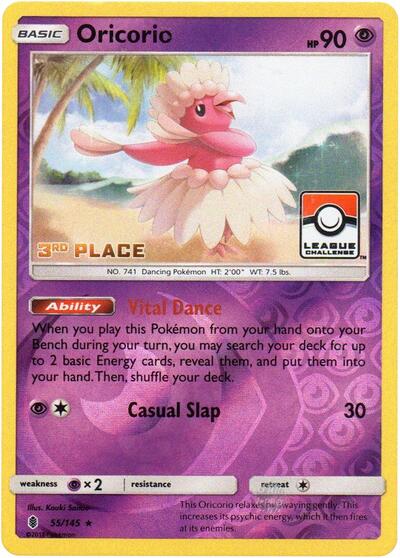 Oricorio - 55/145 (League Challenge) [3rd Place]