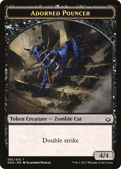 Adorned Pouncer // Warrior Double-Sided Token