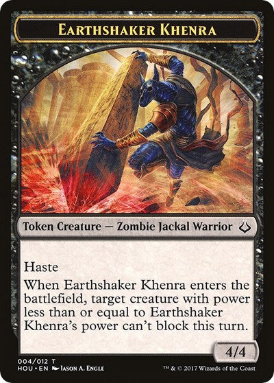 Earthshaker Khenra // Zombie Double-Sided Token