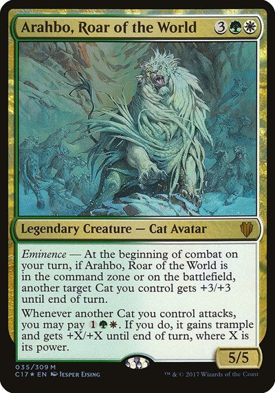 Arahbo, Roar of the World (Commander 2017)