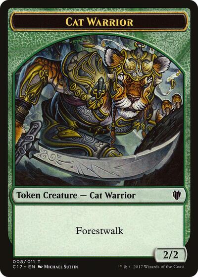 Cat Warrior // Rat Double-Sided Token