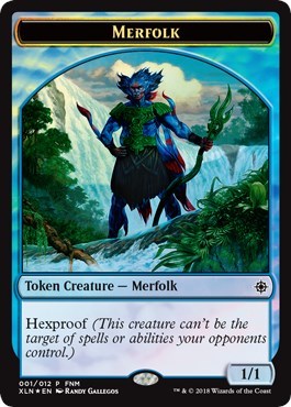 Merfolk // Treasure Double-Sided Token