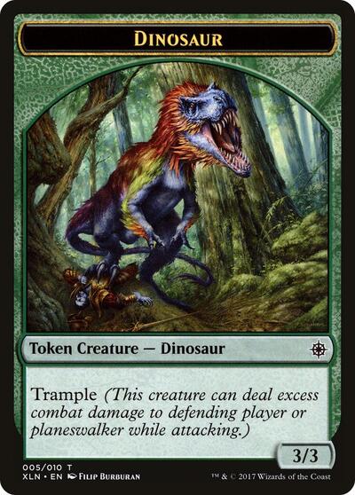 Dinosaur // Treasure (008) Double-Sided Token