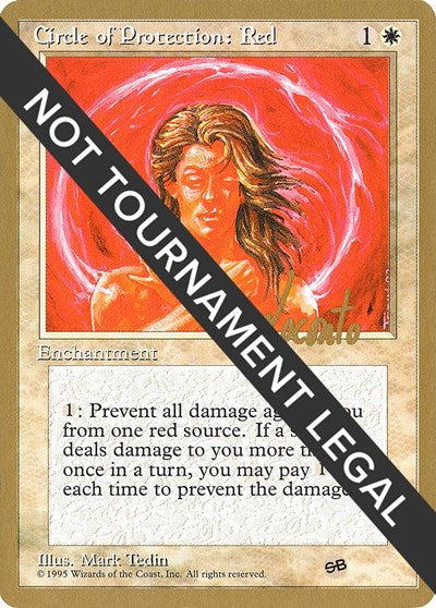 Circle of Protection: Red - 1996 Michael Loconto (4ED) (SB)