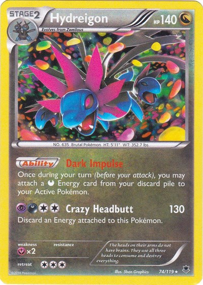 Hydreigon - 074/119 (Cosmos Holo)