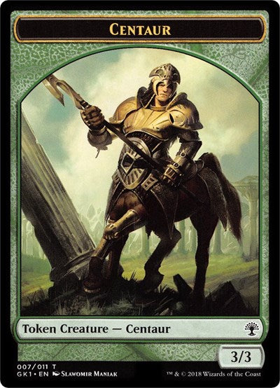 Centaur (007) // Elemental (010) Double-Sided Token