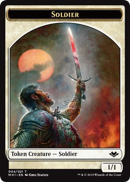 Soldier // Elemental (009) Double-Sided Token