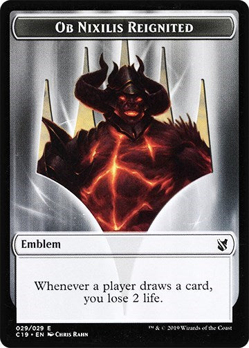Emblem - Ob Nixilis Reignited // Zombie (010) Double-Sided Token