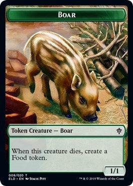 Boar // Food (015) Double-Sided Token