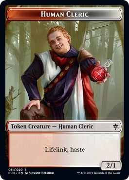 Human Cleric // Food (015) Double-Sided Token