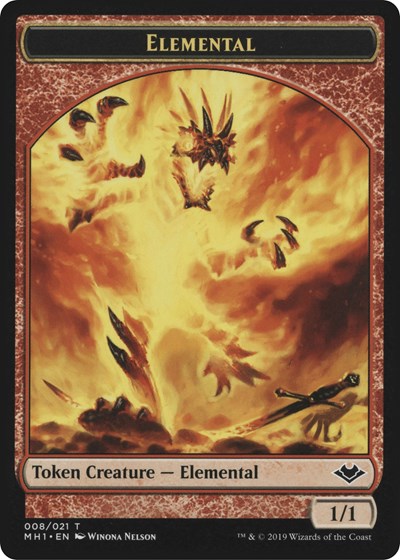 Elemental (008) // Emblem - Serra the Benevolent Double-Sided Token