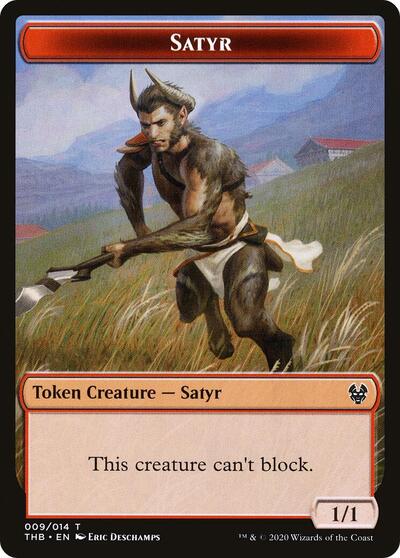 Satyr // Gold Double-Sided Token