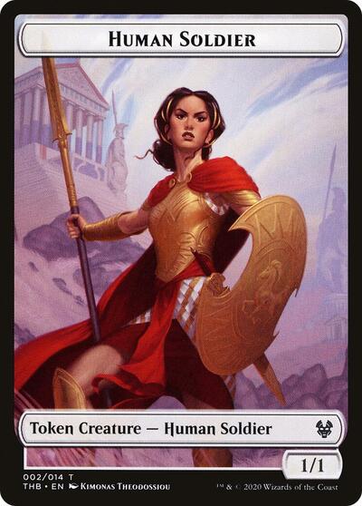Human Soldier // Zombie Double-Sided Token