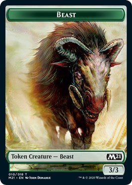 Beast // Cat (020) Double-Sided Token