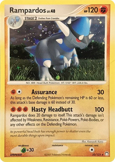 Rampardos - 33/123 (Cosmos Holo)