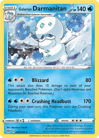 Galarian Darmanitan - 44/189 (Cracked Ice Holo)