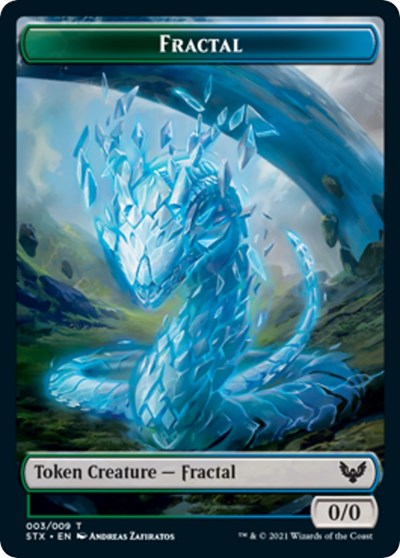 Fractal (3) // Inkling (4) Double-sided Token
