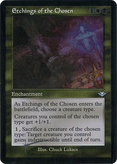 Etchings of the Chosen (Retro Frame) (Foil Etched)