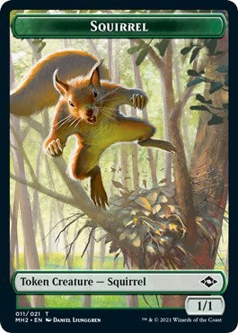 Squirrel // Zombie Double-Sided Token